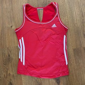 Adidas tank with keyhole back